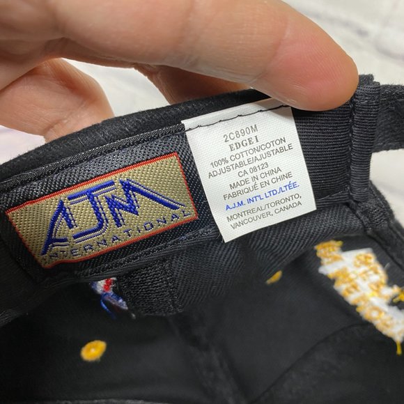 Fire Fighter Hat Cap Strap Back Black Yellow Fire Station 7 In Memory of NYC - Picture 8 of 8